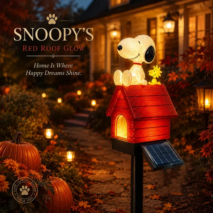 🔥 LIMITED EDITION • Snoopy & Woodstock Solar Garden Stake Light