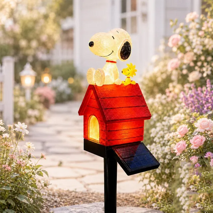 🔥 LIMITED EDITION • Snoopy & Woodstock Solar Garden Stake Light