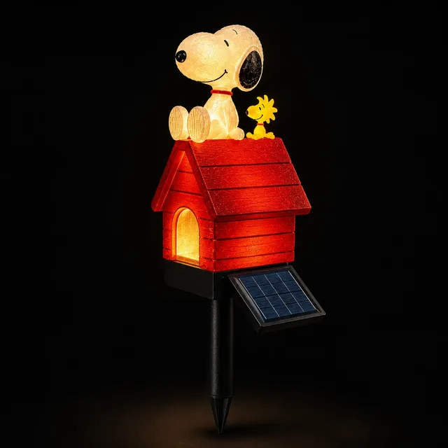 🔥 LIMITED EDITION • Snoopy & Woodstock Solar Garden Stake Light