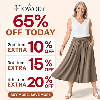 Flowora™ – Relaxed Wide-Leg Cropped Culottes