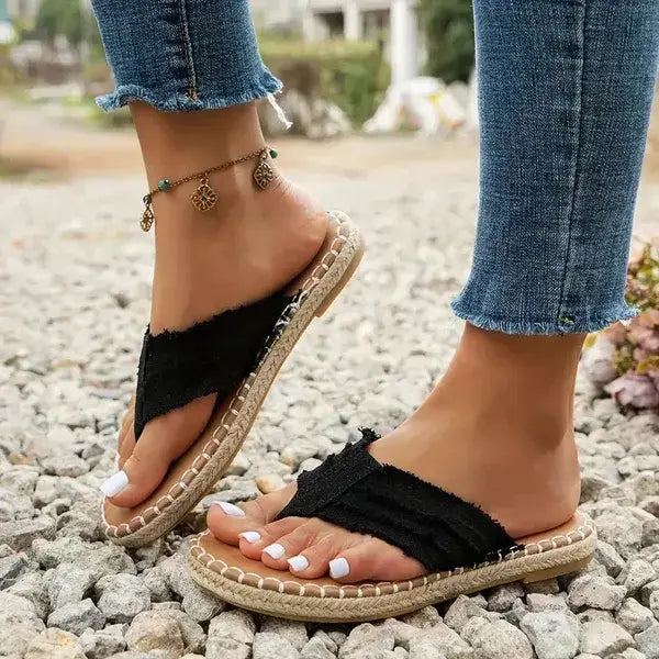 Women Walking Slippers Clip Toe